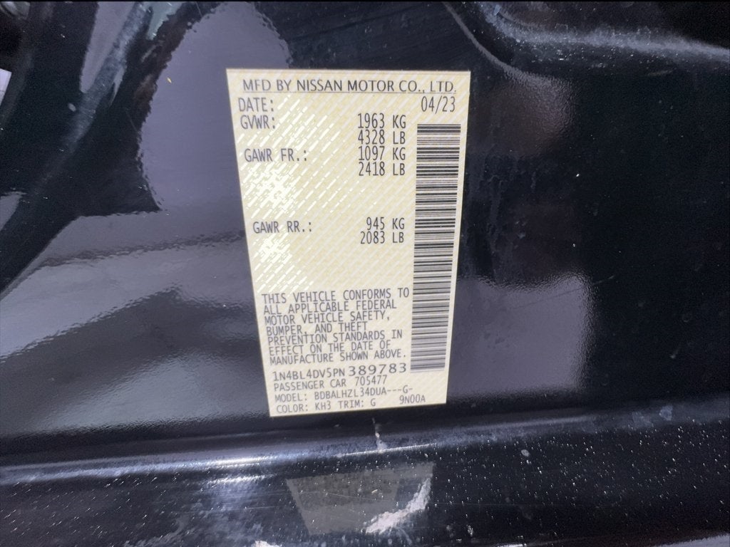 2023 Nissan Altima 2.5 SV