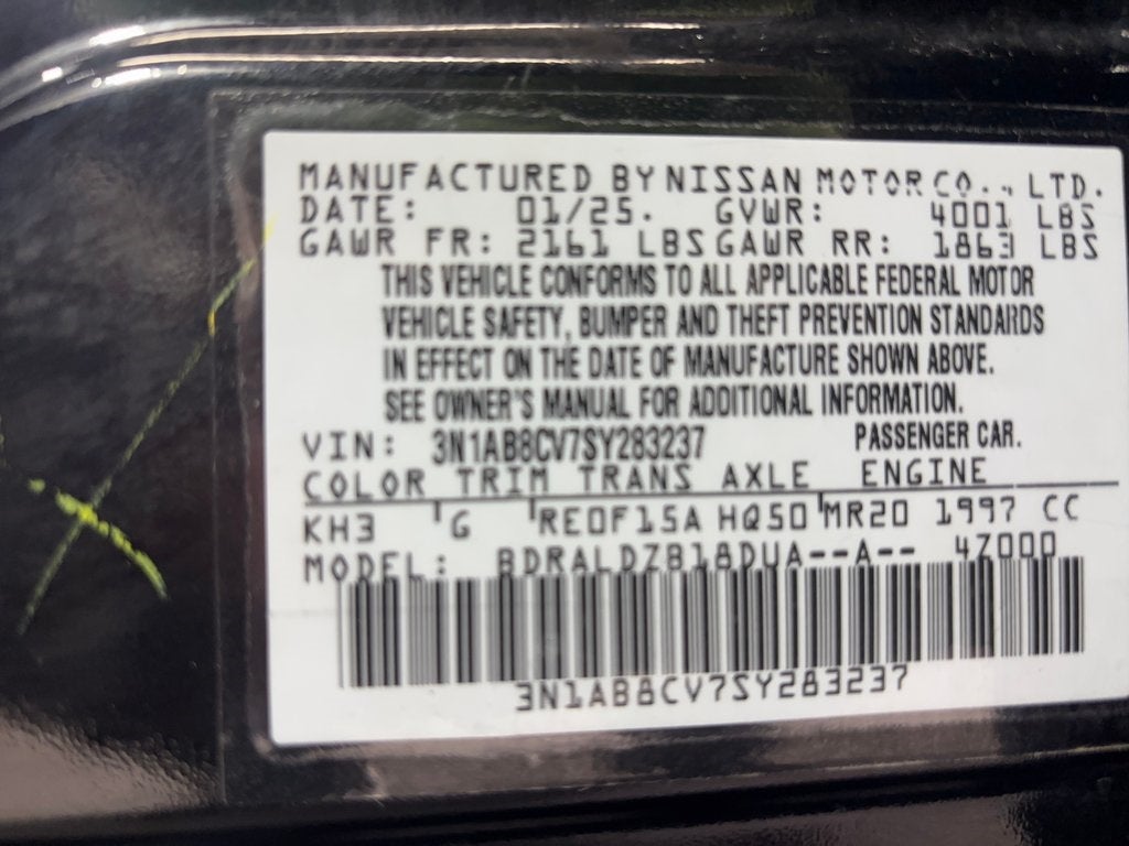 2025 Nissan Sentra SV