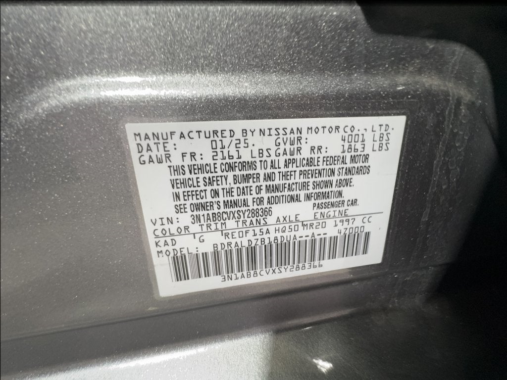 2025 Nissan Sentra SV