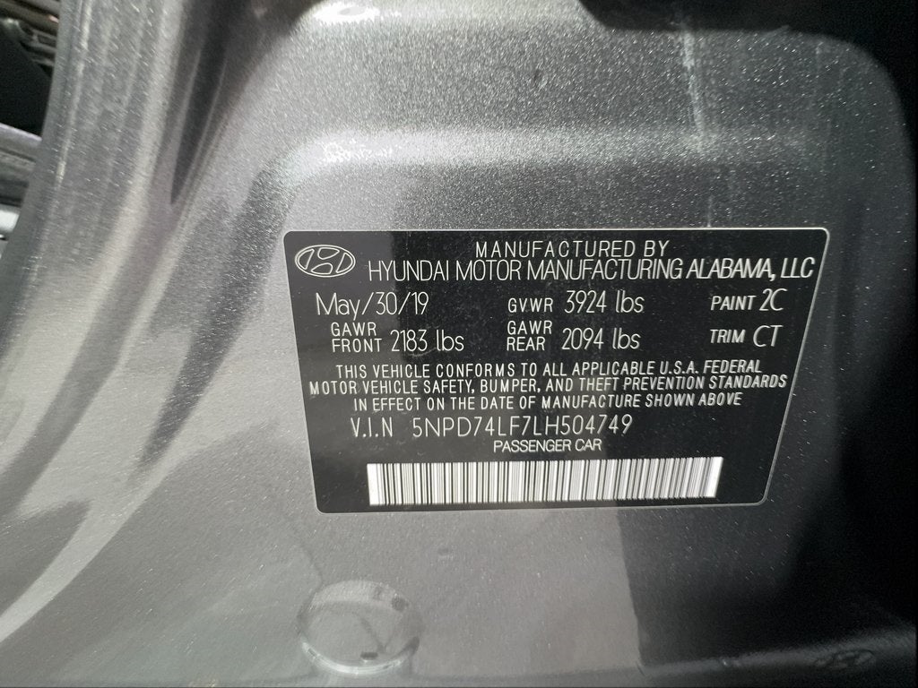 2020 Hyundai Elantra SE