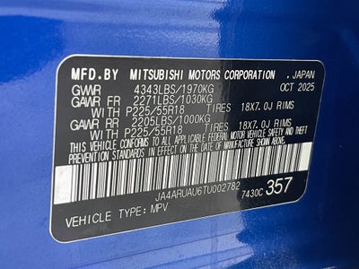 2026 Mitsubishi Outlander Sport 2.0 LE