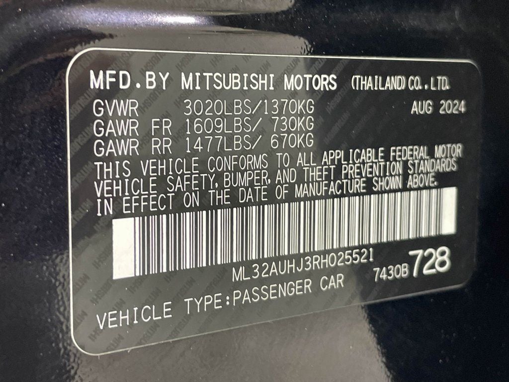 2024 Mitsubishi Mirage ES