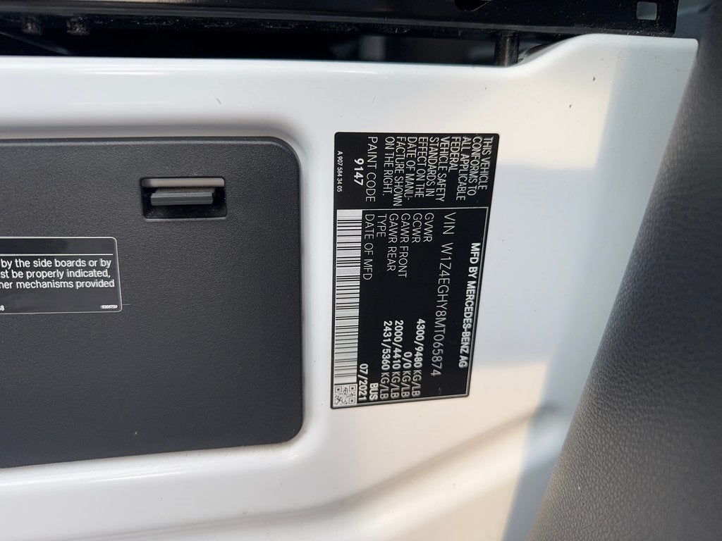 2021 Mercedes-Benz Sprinter 2500 Passenger 170 WB High Roof