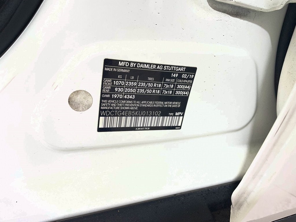 2019 Mercedes-Benz GLA GLA 250